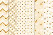 Cream Glitter Bohemian Patterns, a Pattern Graphic by Amanda Ilkov (Thumbnail 2 of 3)