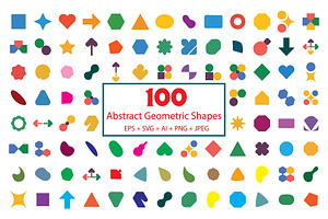 100 Abstract Geometric Shapes