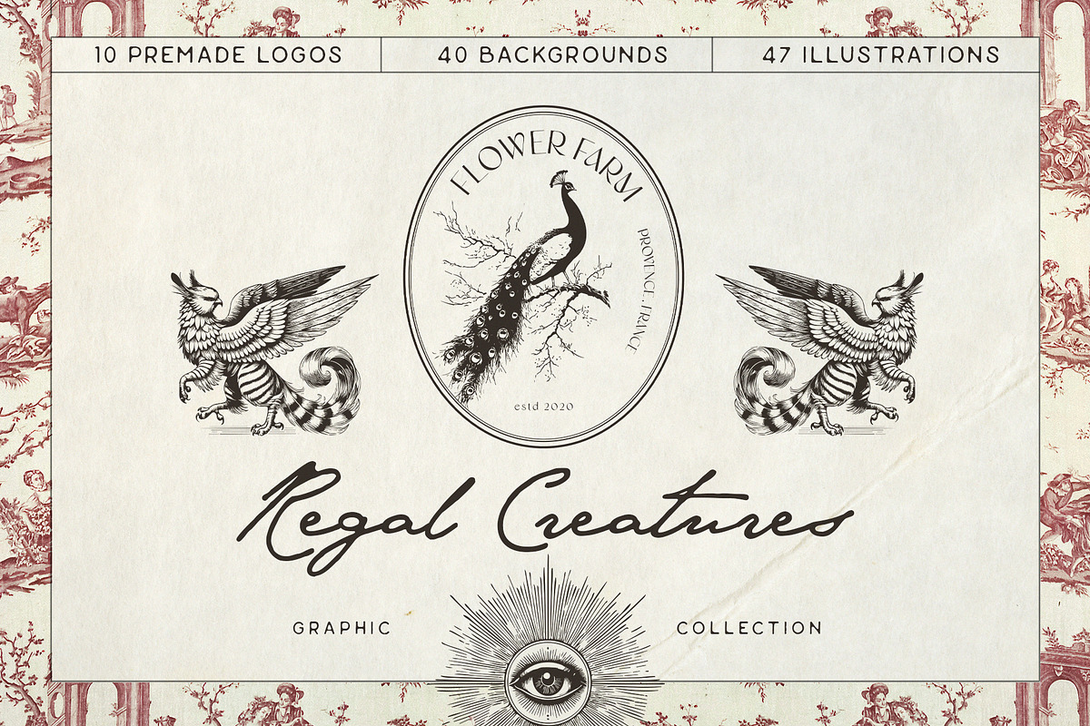 Regal Creatures. Art & Textures, an Object Graphic by Purple (Photo 1 of 10)
