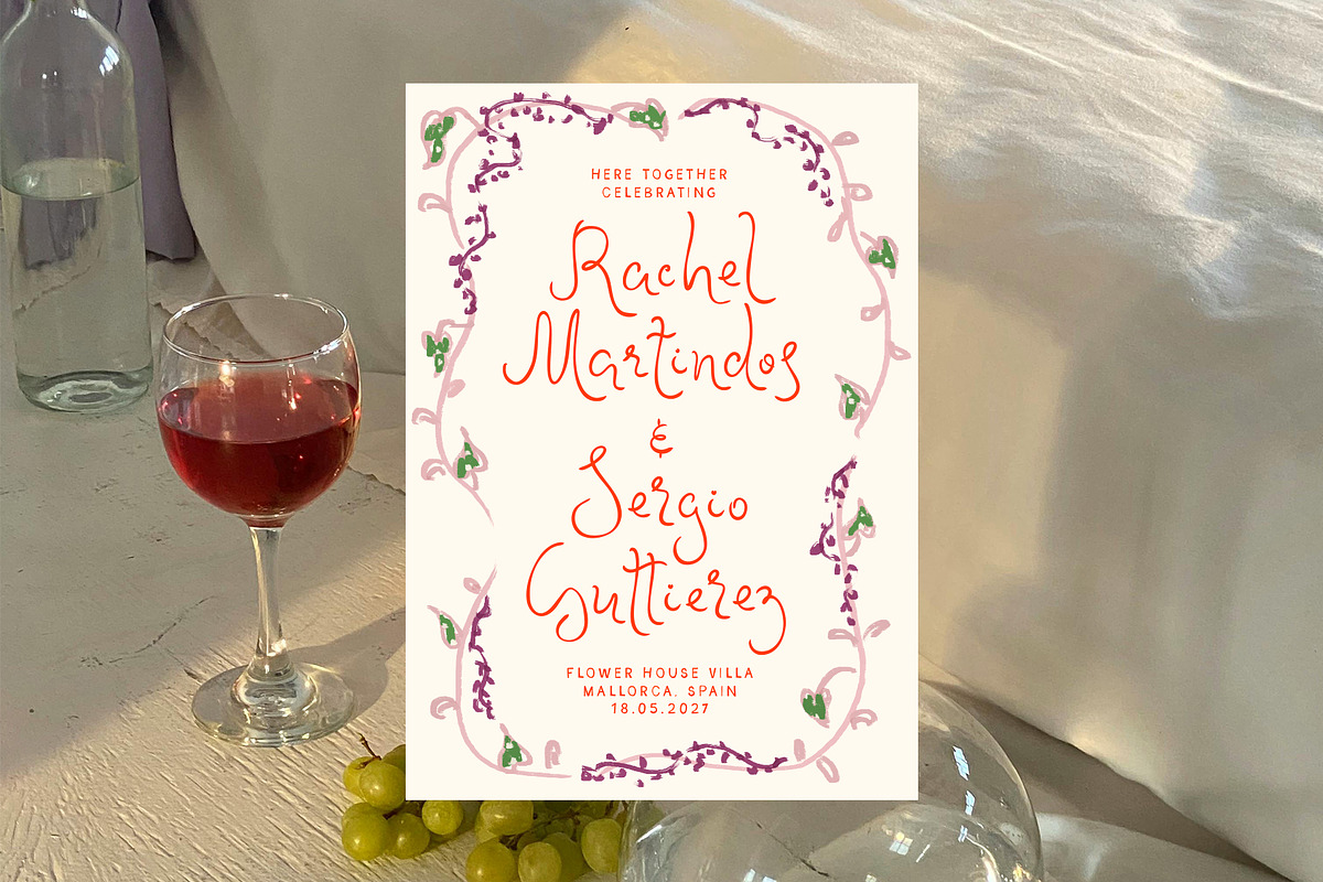 Whimsical Romantic Hand-drawn Frames, a Background Graphic by Ayya Studio (Photo 9 of 11)