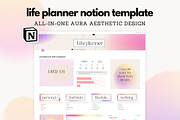 Life Planner Notion Template, a Templates & Theme by studiorach (Thumbnail 1 of 10)