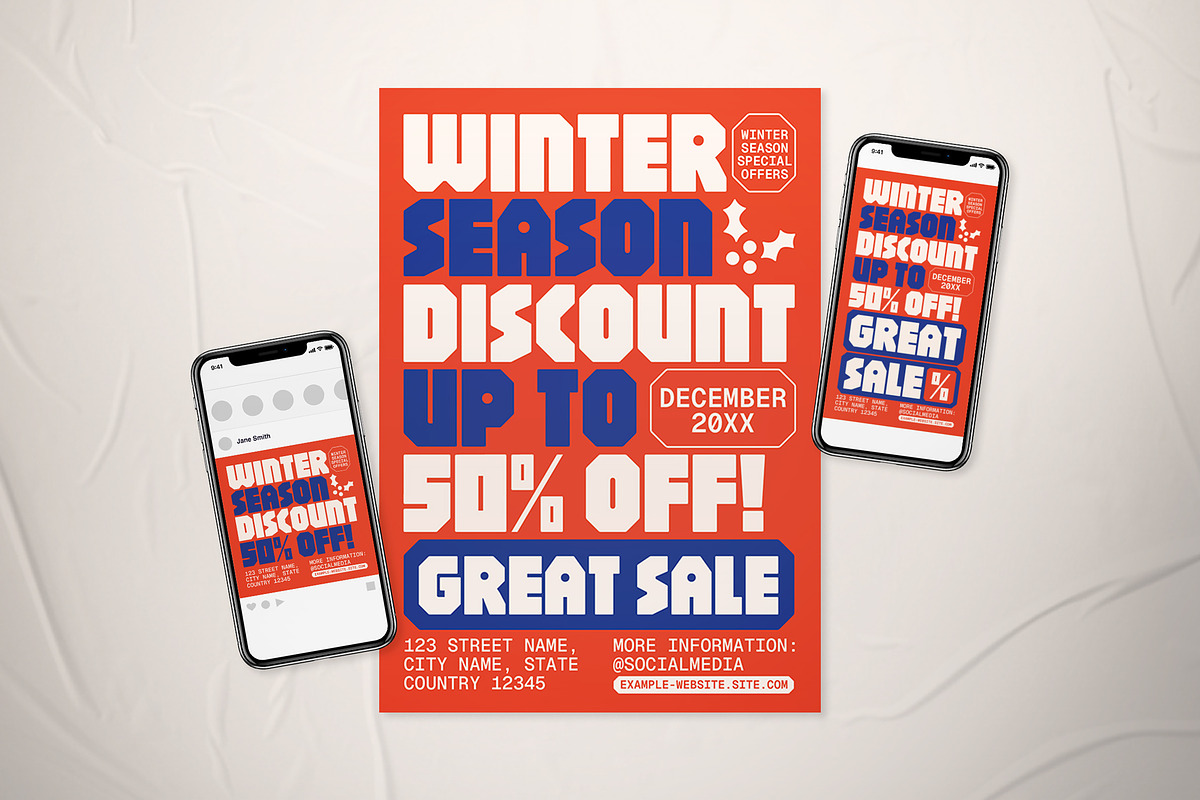 Winter Season Sale Flyer Set, a Flyer Template by The Good Store (Photo 1 of 2)