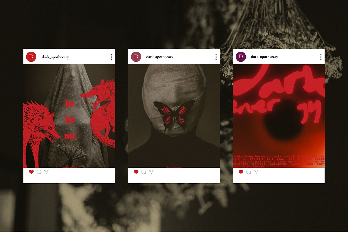 Dark Apothecary Social Media Bundle, a Social Media Template by The Flossy Finch (Photo 12 of 17)