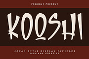 Kooshi Font Decorative Comic Japan, a Sans Serif Font by Maulana Creative (Thumbnail 1 of 7)