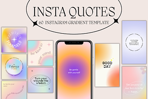 Instagram Quote Gradient Template, a Social Media Template by Daily Creative