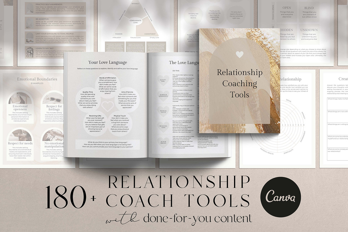 Relationship Coach Canva Templates, a Design Template by Miri Campbell (Photo 1 of 11)