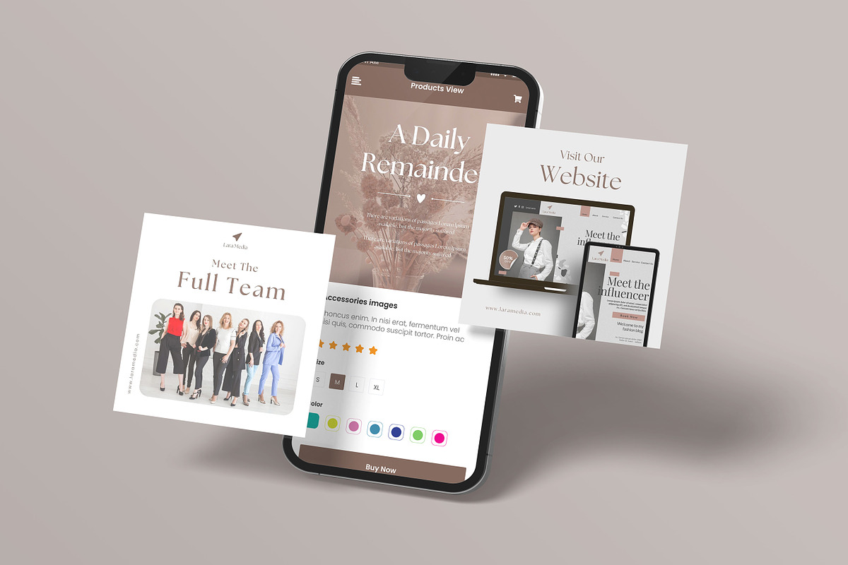 60 Instagram Post and Story, Canva, a Social Media Template by Niofix (Photo 3 of 10)