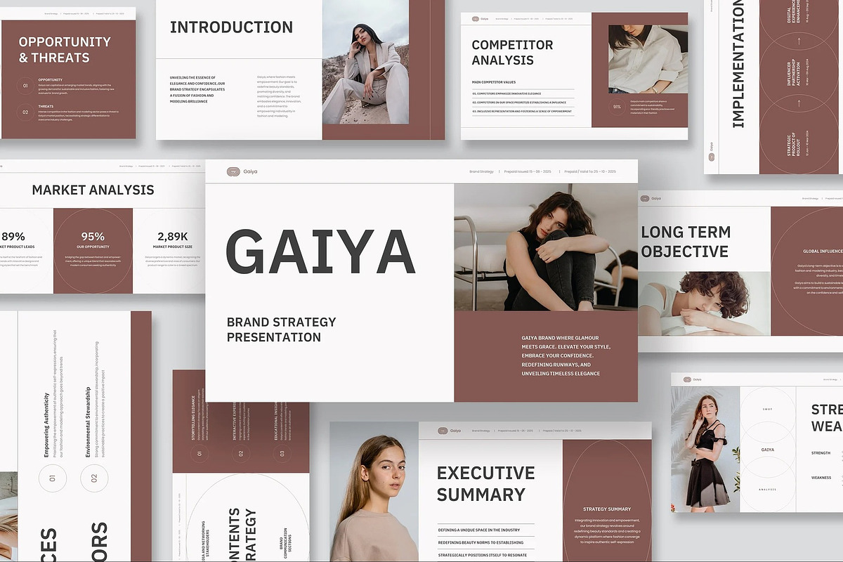 Brand Strategy Google Slides, a Presentation Template by Fit-tee (Photo 1 of 10)