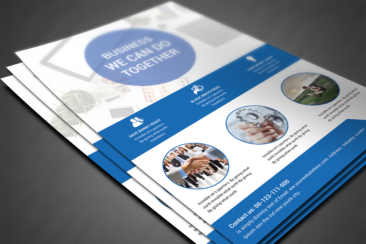 Multipurpose Business Flyers Templat, a Flyer Template by AfzaalGraphics (Photo 3 of 4)