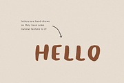 Melony Hand Drawn Brushy Font, a Font by Minna May Design (Thumbnail 4 of 5)