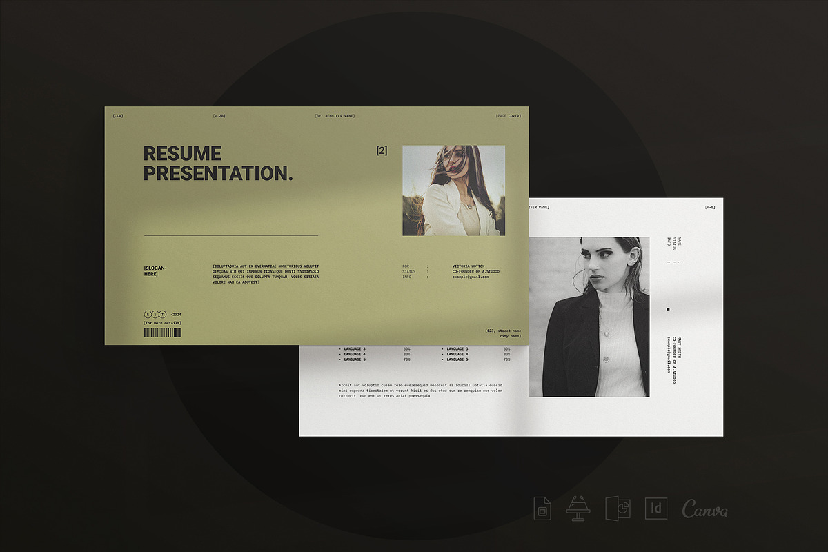 Resume/CV Presentation Template, a Presentation Template by E-Type