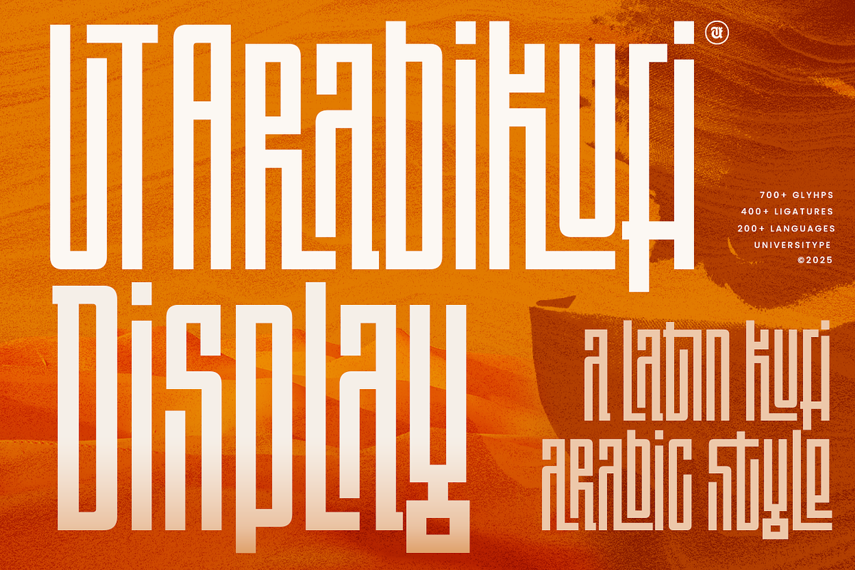 UT Arabikufi - A Latin Kufi Font, a Sans Serif Font by Universitype (Photo 1 of 11)