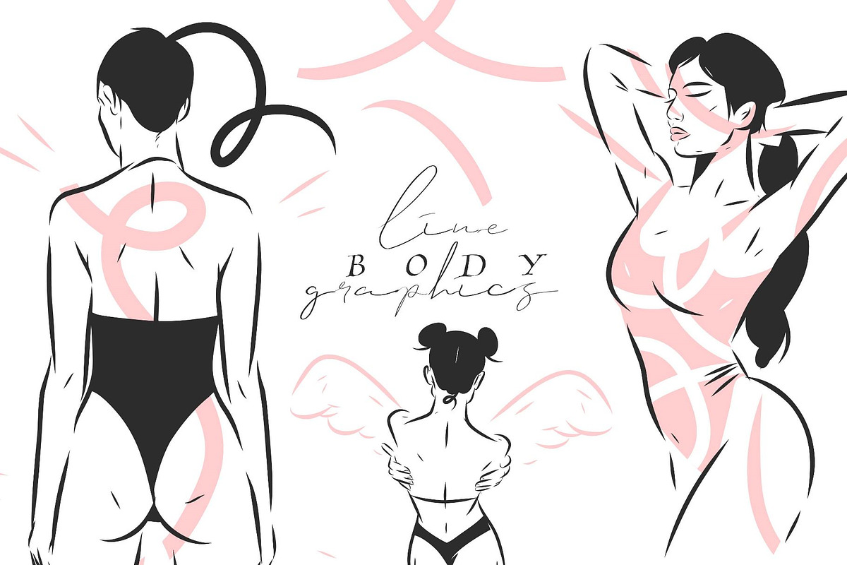 Line body graphics, a Person Illustration by Anastasy_helter (Photo 1 of 20)