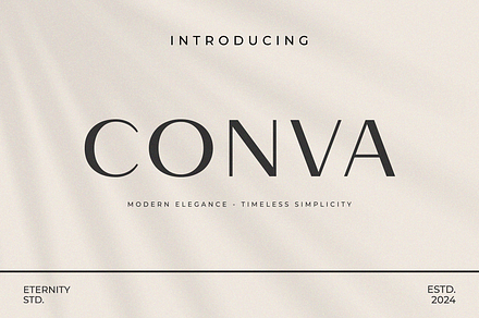 ET Conva - Sans Serif TypeFace, a Sans Serif Font by Eternity Studio