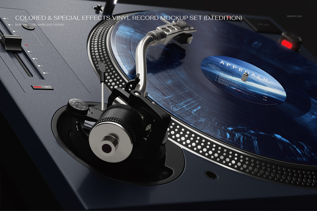 Vinyl Record Mockup Bundle, a Merchandise Mockup by creatsy5 (Photo 12 of 28)