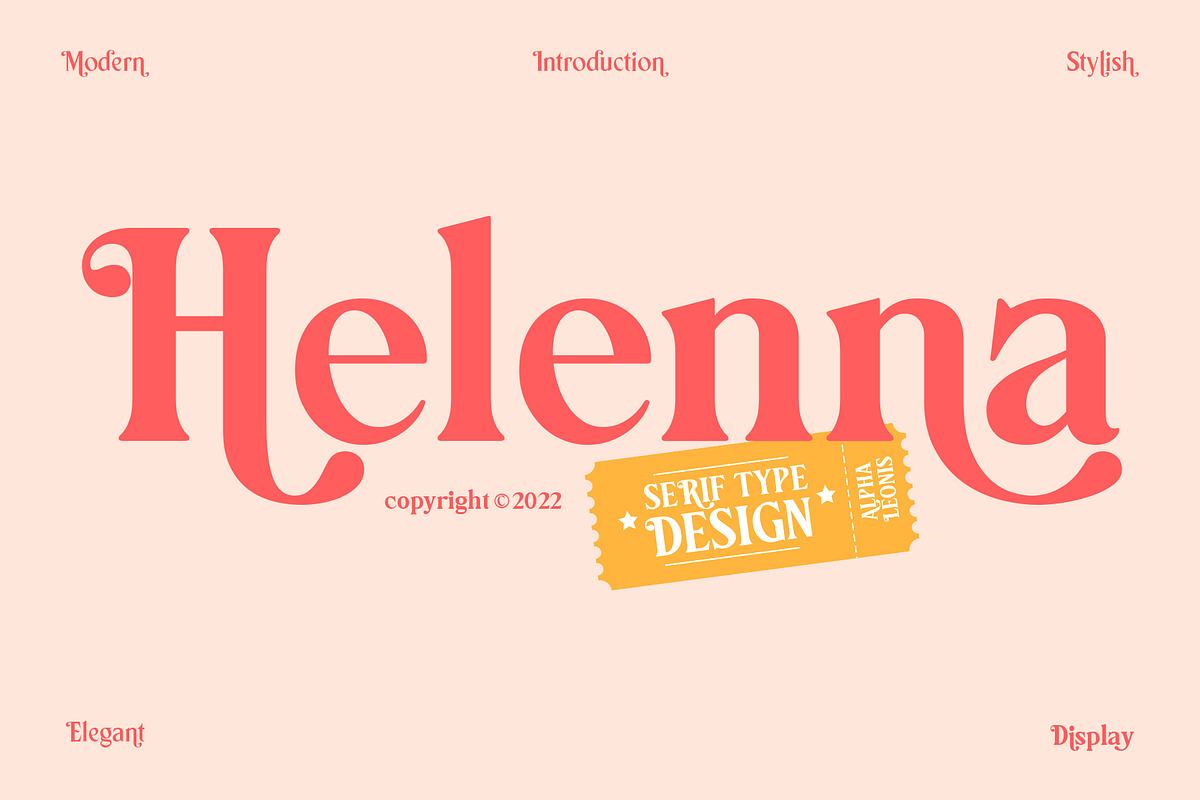 Helenna Serif, a Serif Font by Alphaleonis_std (Photo 1 of 8)