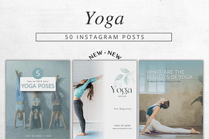 50 Yoga Canva Templates Posts