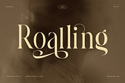 Roalling Elegant Serif Font, a Serif Font by Graphicxell (Thumbnail 1 of 8)