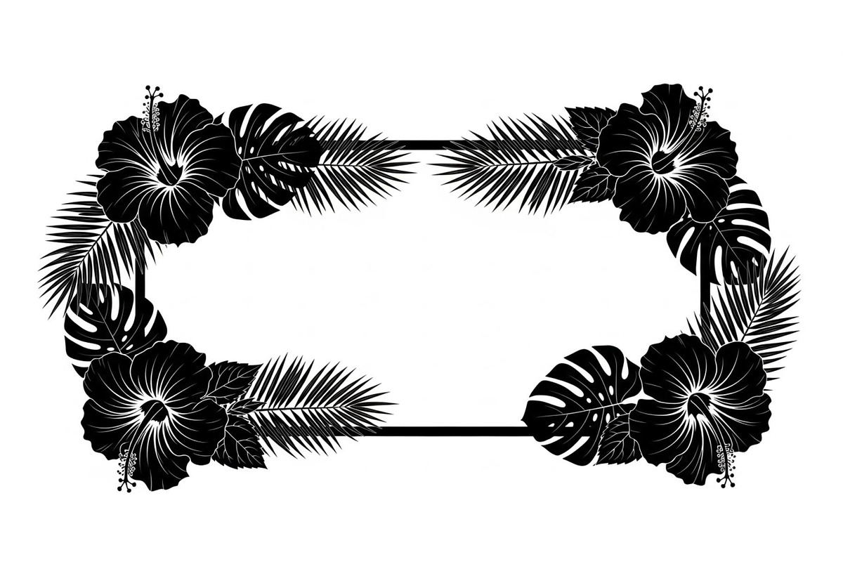 Floral Rectangle Frame SVG Bundle, an Illustration by jahid234 (Photo 7 of 31)