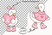 Breast Cancer Awareness Silly Goose, a Healthcare Illustration by SugarCloudStudioArt (Thumbnail 2 of 4)