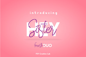 Hey Sister Font Duo