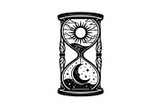 Celestial Sun Moon Hourglass Bundle, an Illustration by Gaye Art (Thumbnail 5 of 31)