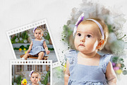 Watercolor Photo Collage Template, an Action Add-On by MRI STUDIO (Thumbnail 5 of 12)