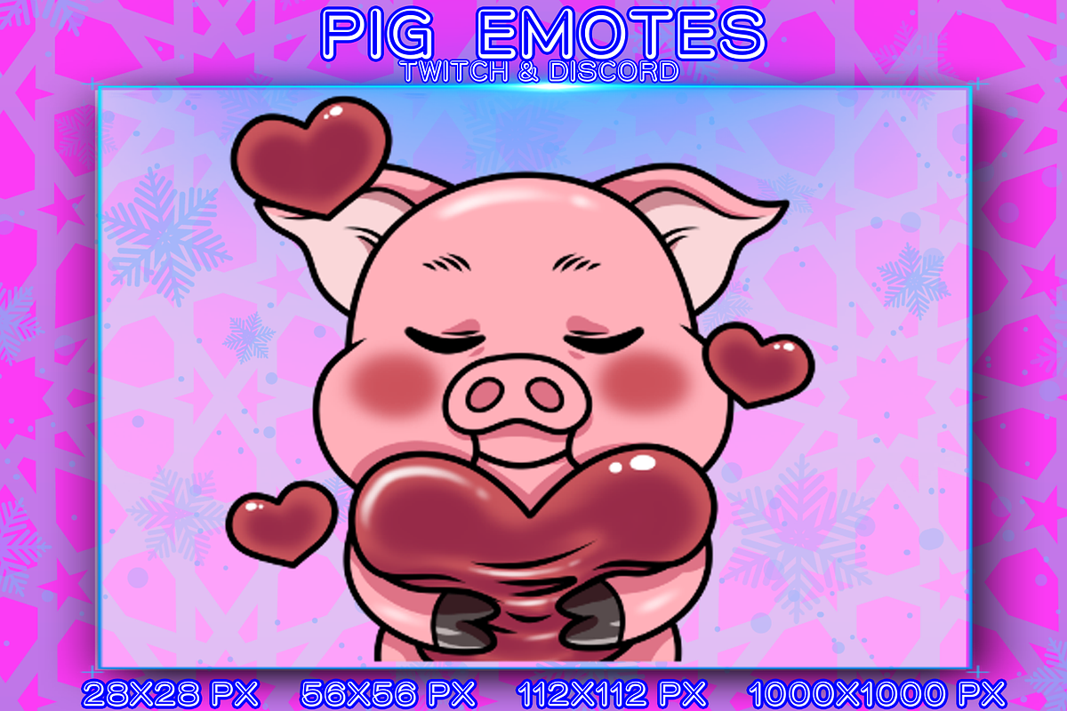 PIG EMOTES, an Animal Illustration by YUNGMOTS (Photo 5 of 5)