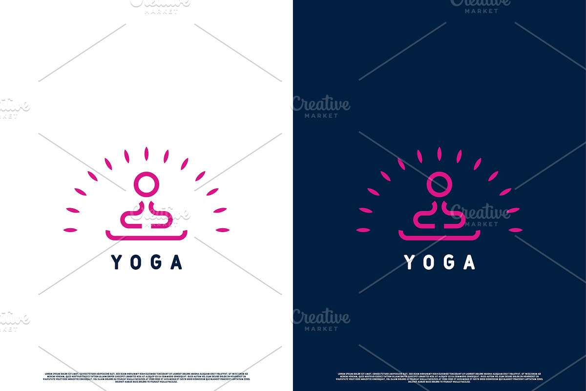 Yoga Sport Logo Design Icon, a Branding & Logo Template by Morvana Crew