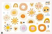 Hello SUNSHINE graphic collection, a Decorative Illustration by solmariart (Thumbnail 5 of 10)