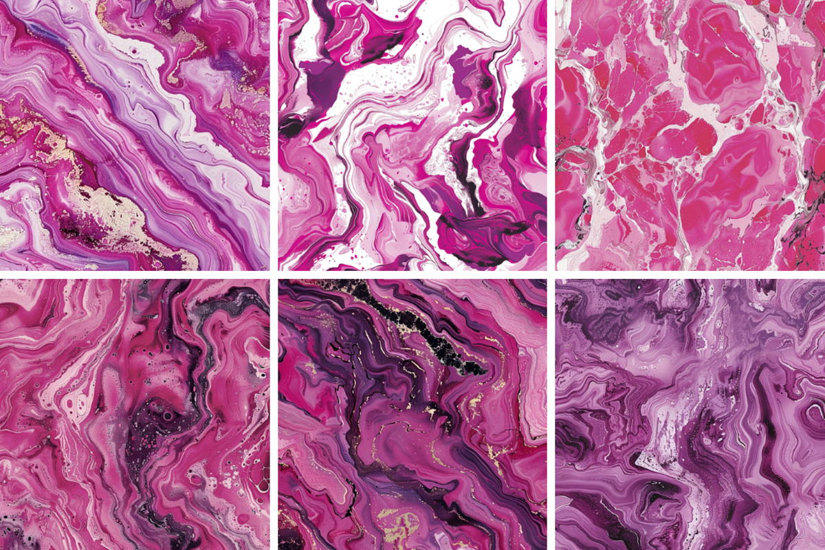 Magenta Marble Seamless Patterns, a Pattern Graphic by PrintablesByFranklyn (Photo 4 of 4)