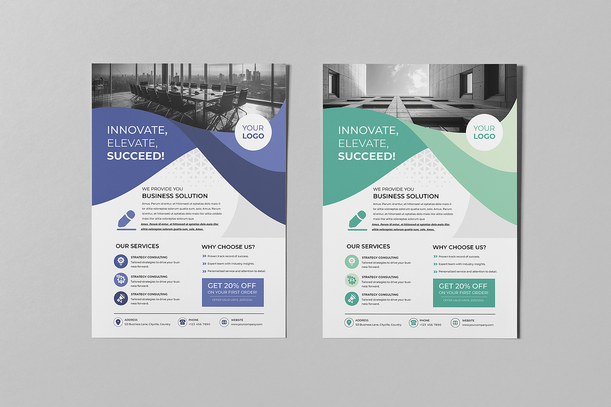 Business Flyer Template | Canva, a Flyer Template by Template Zone (Photo 4 of 7)