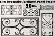 Decorative Scrollwork Panel Designs, a Decorative Illustration by Designer_Momina (Thumbnail 1 of 20)