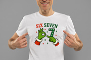 Funny Christmas Six Seven Hands Png, an Illustration by Daily.Designs (Thumbnail 2 of 4)