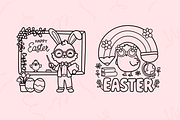 Bold & Easy Bookish Fun Coloring, a Seasonal Illustration by Neon Studio (Thumbnail 3 of 4)