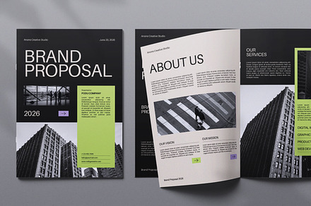 Brand Proposal Magazine, a Magazine Template by Portocraft