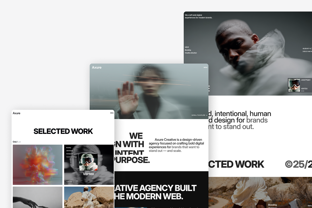 Axure - Portfolio & Agency Figma UI, an UI Kit Template by TNCFlow (Photo 4 of 5)