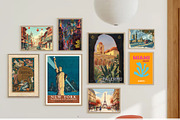 Travel Prints Bundle 600+ Vintage, a Wallpaper Photo by Chipshpow Graphics (Thumbnail 5 of 13)