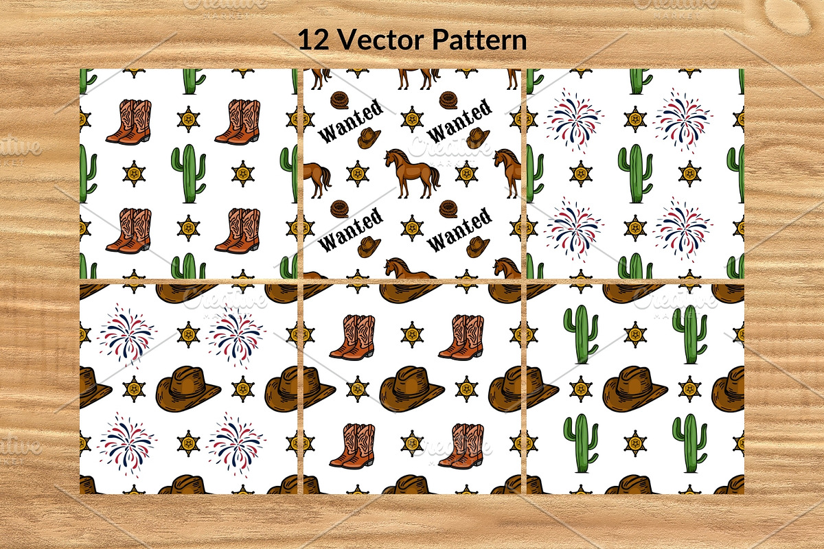 Wild West Adventure, a Pattern Graphic by Elatedowl (Photo 2 of 13)