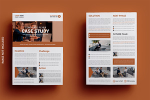 Case Study Flyer Template, a Flyer Template by graphics city