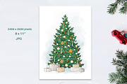 Christmas tree and gift boxes PNG, a Decorative Illustration by Blowballmay (Thumbnail 6 of 6)