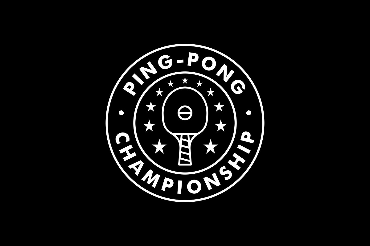 Ping Pong Sport Emblem Badge Logo, a Branding & Logo Template by Buqancreative (Photo 4 of 4)