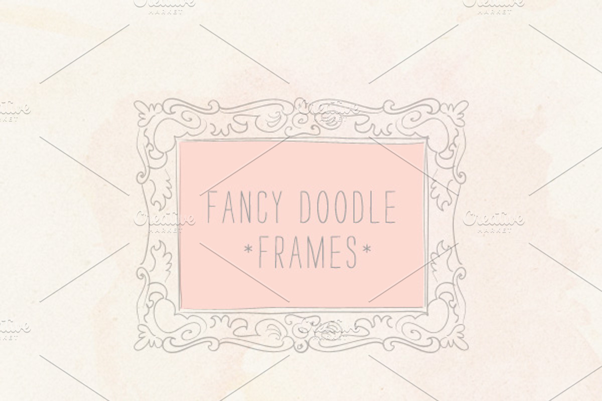 Vintage Doodle Frames preview 2