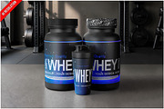 Shaker And Protein Bottle PSD, a Cups & Container Mockup by Bruno's Shop (Thumbnail 1 of 3)