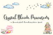 Crystal Bloom Macarons, a Handwritten Font by BearyType Studio (Thumbnail 1 of 6)