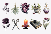 Apothecary Garden Clipart Set, a Decorative Illustration by Anca Digital Vibe (Thumbnail 4 of 8)