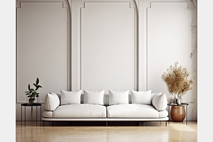 Scandi Farmhouse Wall Mockup, an Architecture Photo by GFXCity