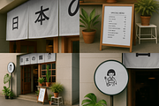 Japanese Cafe Storefront Mockup Sets, a Cups & Container Mockup by MockUpgrade (Thumbnail 8 of 13)
