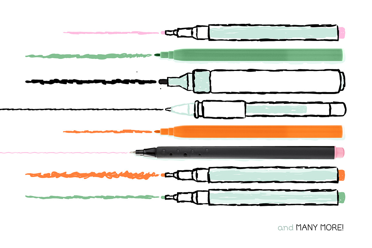 Hand Drawn Scribble Brushes, a Brush Add-On by Side Project (Photo 4 of 7)