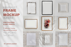 Minimalist Neutral Frame Mockup Set, a Mockup by Lumitar